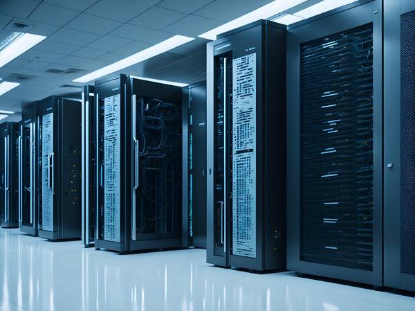 Ett datacenter i Sverige med flera servrar som klarar av hosting av flera AI-modeller